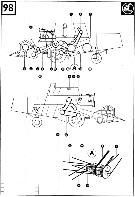 Schemat pasów Mercator 60